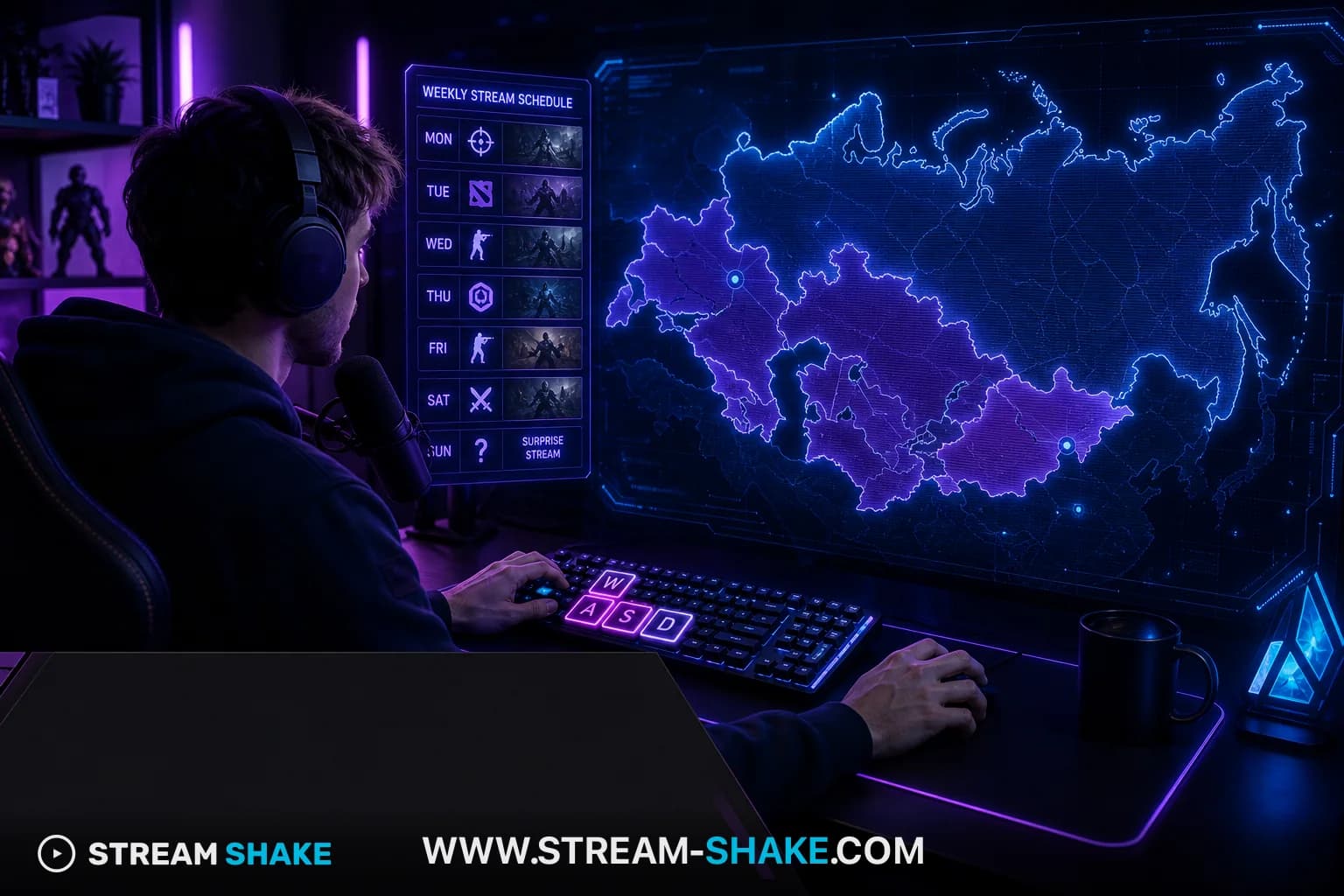 الترويج للبث المباشر على WASD — Stream Shake