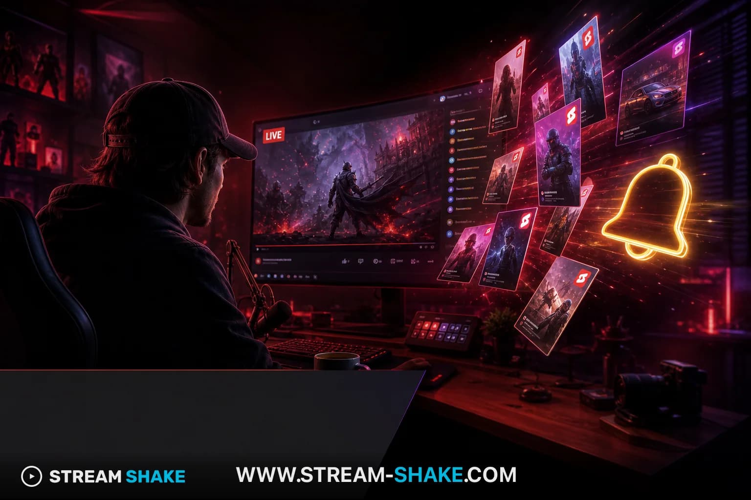 ترويج بث YouTube Live — Stream Shake