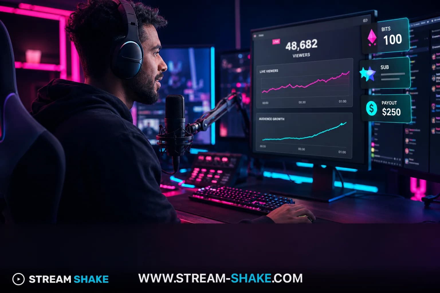 Kolase streamer Twitch terkemuka termasuk Kai Cenat, Ibai, dan Ninja, mewakili ekosistem live streaming yang beragam dan dinamis.